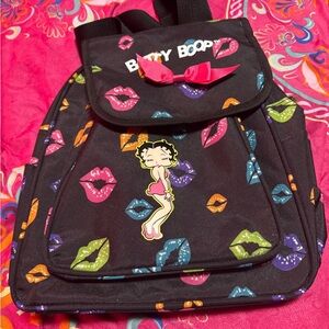 Betty Boop Patterned Interior Backpack